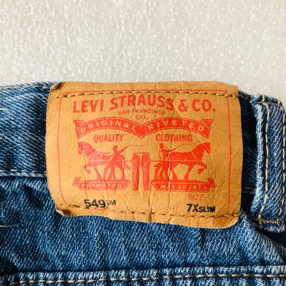 Levi’s Boys 549 Slim Jeans 7X - Picture 3 of 9